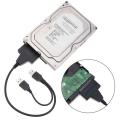 ATA USB 2.0 Adapter for HDD, SSD USB 2.0 to 2.5 inch With External power Connector HDD 7 + 15pin SATA Adapter for SATA hard disk SSD Adapter. 