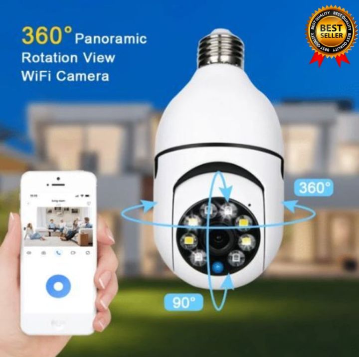 Surveillance%20Camera%202.4G%20Wifi%20E27%20Wireless%20Security%20Monitor%20Cam%20Night%20Vision%20Full%20Color%20Automatic%20Human%20Tracking%20-%20Image%204