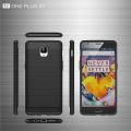 【2023】 Oneplus 3T One Plus 3 Case Oneplus3 Cover Carbon Fiber Brushed TPU Silicone Back Funda for Oneplus 3 Three 3T A3010 A3003 A3000. 