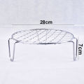 Tall Hot Pot Stand Round Stainless Steel. 