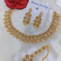 Golden Crystal Girls Jewellery Set For Women Trendy Fashion 006.. 
