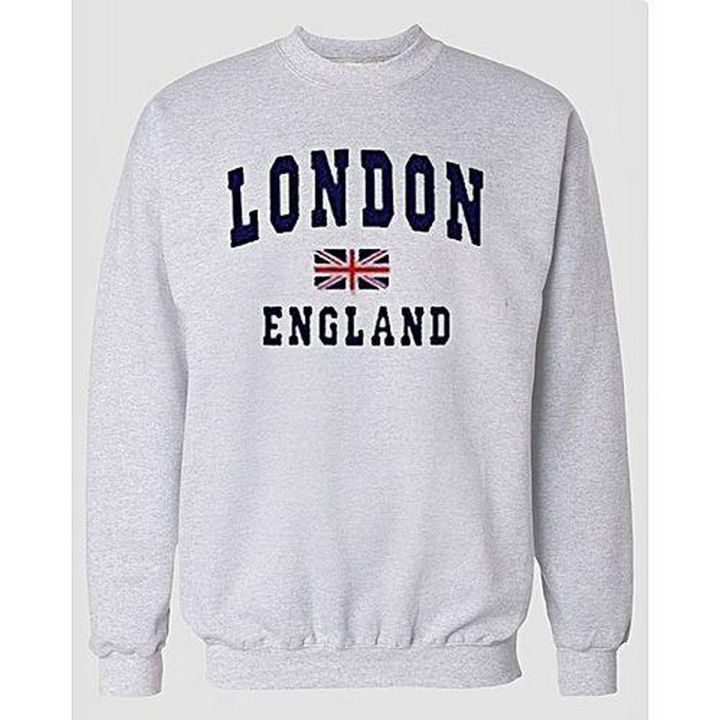 London England Printed Grey Sweatshirt
