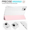 3-fold Clear TPU Leather Tablet Case with Pen Slot For Lenovo Tab M11 / Xiaoxin Pad 11 2024. 
