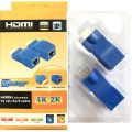 HDMI Extender 30M Extend HDMI by CAT5e Cat6 Cable Network With Original Box. 