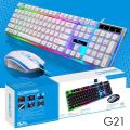 Midio RX-8 RGB Backlight Mechanical Hand Keyboard With RGB 7 colours mouse G21B. 
