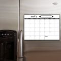 Magnetic Monthly Calendar for Refrigerator 30×21 cm (12×9 in) | Reusable Fridge Planner Board with Marker | Home Office Wall Organizer Schedule Planner. 