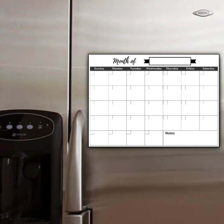 Magnetic%20Monthly%20Calendar%20for%20Refrigerator%2030%C3%9721%20cm%20(12%C3%979%20in)%20%7C%20Reusable%20Fridge%20Planner%20Board%20with%20Marker%20%7C%20Home%20Office%20Wall%20Organizer%20Schedule%20Planner%20-%20Image%203