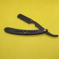 Shaving Razor Product Straight Cut Throat Razor in Black color with Stylish Leather Pouch. 