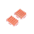 For OrangePi Zero 2W Pure Copper Heat Sink for OrangePi CPU Motherboard Cooling Multi-Functional Heat Sinks Durable. 