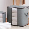 1Pc Large Capacity Non-Woven Storage Box for Clothing And Bedding Storage Semitransparent Durable Clothes Storage Boxes. 