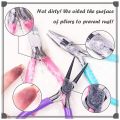 Jewelry Pliers Set, 3 Pack Jewelry Making Tools Kit Round Nose Pliers,Needle Nose Pliers,Wire Cutters for Jewelry Making. 