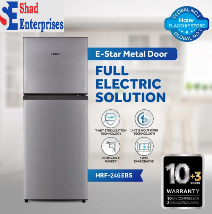 Haier Top Mount Refrigerator HRF-216 EBS 9 CFT Brand Warranty