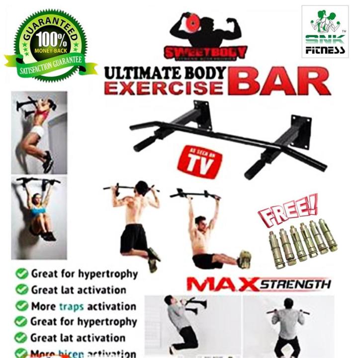 Chin Up Pull Up Bar Home Gym with Free Bolts