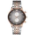 Emporio Armani Wrist Watch For Men Chronograph Quartz Two-tone Stainless Steel 43mm Watch AR1721. 
