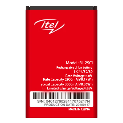 Itel%20BL-29CI%20Battery%20For%20Itel%20A26%20,%20A25%20,%20A25%20Pro%20,%20A36%20with%203020mAh%20Capacity-Red%20-%20Image%204
