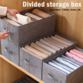 6-9 Pockets  Wardrobe Jeans Organizer, Jeans Compartment Storage Box, Clothes Drawer Mesh Separation Box, Portable Foldable Closet -- The Flex. 