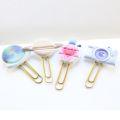 Domikee cute kawaii Japanese cartoon paper clips set office school student metal memo clip bookmark set stationery supplies 2pcs. 