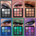 9-Grid Eyeshadow Palette Glitter Pearlescent Matte Eye Shadow Shimmer Makeup Long Lasting Women Beauty Eye Cosmetics Series. 
