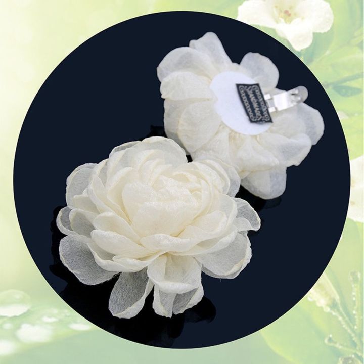 2pcs Flower Bride High Heel Shoe Decorations Clip Shiny Clips Charm Buckle Bow Ribbon Clamp