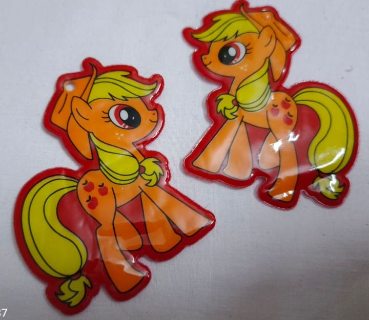 2 pc Best Quality Beautiful Embroidered Colorful Coated My Little Pony ...