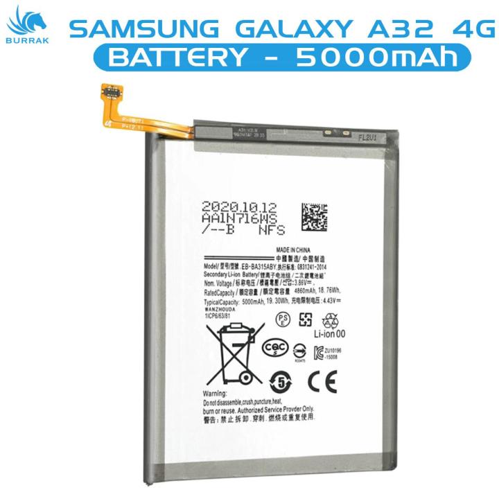 Samsung A32 4G Battery EB-BA315ABY Replacement Premium Quality 5000mah Battery For Samsung Galaxy A32 4G