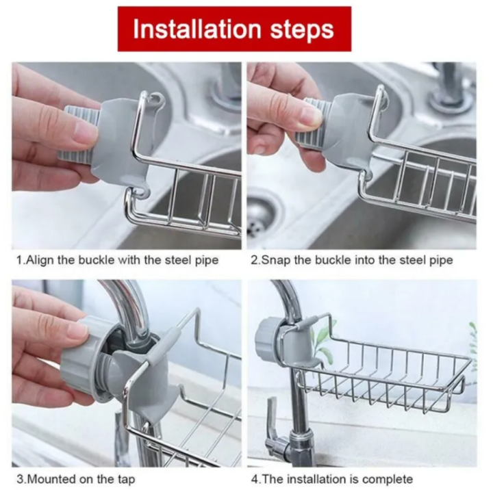 Sponge%20Holder%20for%20Kitchen%20Stainless%20Steel%20Faucet%20Storage%20Rack%20Adjustable%20Sink%20Caddy%20Organizer%20Soap%20Drainer%20Bathroom%20Accessories%20-%20Image%204