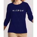 Mitron New Fashion Navy Blue High Printed Design High Quality T-shirt. 