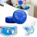 4 Pieces - Toilet Cleaning Block (Water Soluble Toilet Cleaning Block) Toilet Flush Water Tank Blocks - Lu Blue Toilet Blocks. 