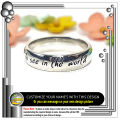 2 Customized Engraved Name Rings, Fashion Jewellery. 