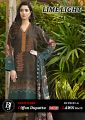 BJ Lawn Embroidery Shirt With Chiffon Dupatta & Dyed Trouser. 