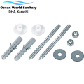 Bolt kit for wall hang commode/toilet bolt kit, fixing screws set and commode bolt kit Toilet Tank To Bowl Bolt Kits Cistern Bolts Kit, Toilet Pan Fixing Fitting with Double Gaskets. fixing screws set and commode bolt kit. 
