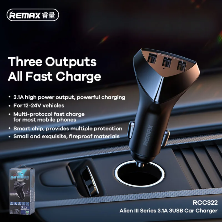 Remax%20Fast%20Car%20Charger%203-USB%20PD3.0%20QC3.0%20SCP%20FCP%20AFC,%203.1A%20Output,%20Multi-Port%20Intelligent%20USB%20Power%20Adapter,%20Fast%20Charging%20Car%20Plug%20for%20iPhone%20Samsung%20Xiaomi%20Huawei%20Oppo%20Android%20Devices%20-%20Image%203