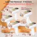IPL Laser Hair Removal Machine - Hair Removal Machine - Professional laser hair removal machine for men and women - Epilator for women - Permanent hair Removal - Painless threading machine for women. 