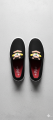 Premium Kids’ Black Slip-On Walking Shoes – Cute Cartoon Character, Lightweight & Durable. 