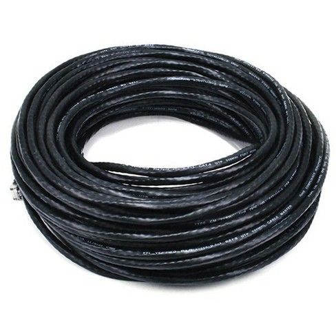 High Quality Double PVC Network cable LAN Cable Ethernet Cable 10 to 100 yard  For Modem to Laptop Cat6 Black Color