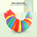 New iFlahDeal enory Baby Toy Rainbow Twiting Caterpillar Interactive Multicolored Infant Crawling Toy for Boy Girl Over 6Month. 