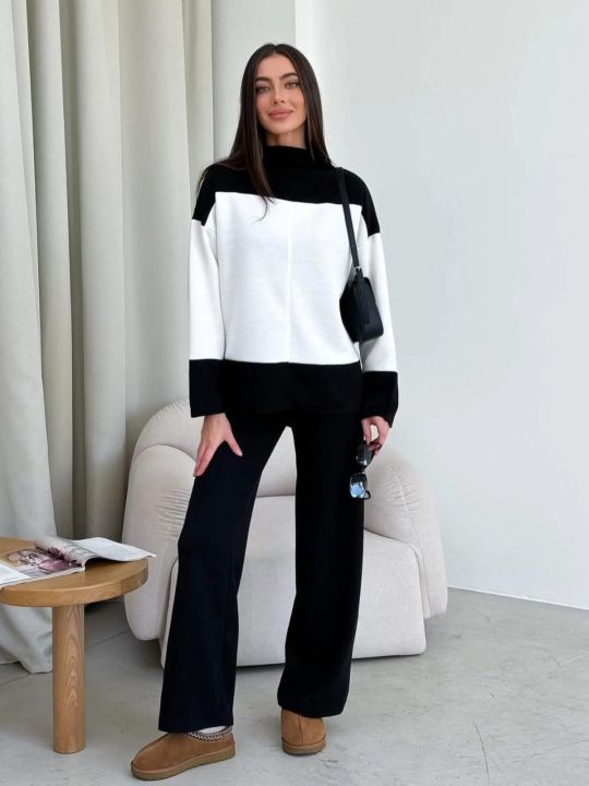 One shoulder dual tone Co Ord Set