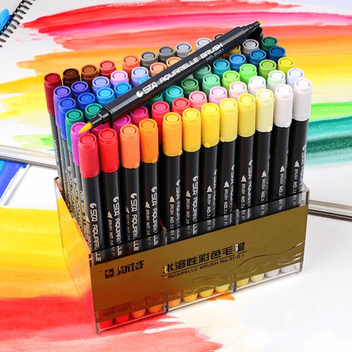 STA Dual Tip Watercolor Brush Pen
