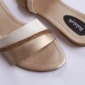 Balaj Ladies Fashionable Slipper Fawn For Grils & Women. 