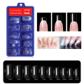 100 PCS Transparent Artificial Nails Square Shape Fake Nails Kit For Girls Beautiful Premium Nails Art. 