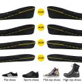2/3/4/5 Cm Height Increase Invisible Insoles Magnetic Massage Cushions Height Lift Cut Shoe Heel Insert Taller Support Foot Pads. 