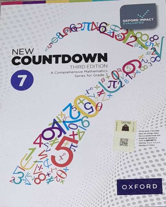 New Countdown 7 Oxford Third Edition A Comprehensive Mathematics series ...