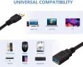 3 Meter USB Extension Cable USB Extension Cable for pc,USB 3.0 Extension Cable,USB Cable Extension,USB Extender,USB 3.0 Extender Cable,USB 3.0 Extension Cable,USB Cable tv Connect Cable for tv. 