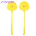 Fly Swatter for Home 2pcs Long Handle Cartoon Fly Swatter for Effective Indoor Outdoor Fly Control Fun Practical Tool for Fly Swatter Ergonomic Handle. 