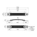 1pc Plastic Telescopic Pulls Portable Travel Luggage Suitcase Handles Household Equipment Handle Rod Nicle. 