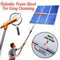 Solar Panel Cleaning Wiper, 4 to 20 feet Stainless Steel Extendable Adjusted Rod, For Solar Panel / Window / Glass Wash. 