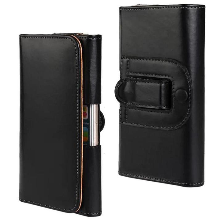 Cellphone Cover Waist Bag Clip Pouch Belt For 4.7-6.3 Inch Mobile Phones Pu Leather Durable