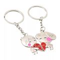 Pair Couples Couple KeyRing Metal  Car Key Chain Activity Gif  key chain. 