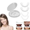 Dentures Full Set Natural Perfect Fit Teeth Whitening Snap On Silicone Denture Instant Smile Veneers Teeth Dentadura Beauty Tool. 