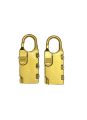 To reset the combination on a 3-digit password combination lock for a suitcase or travel bag, follow these steps:. 
